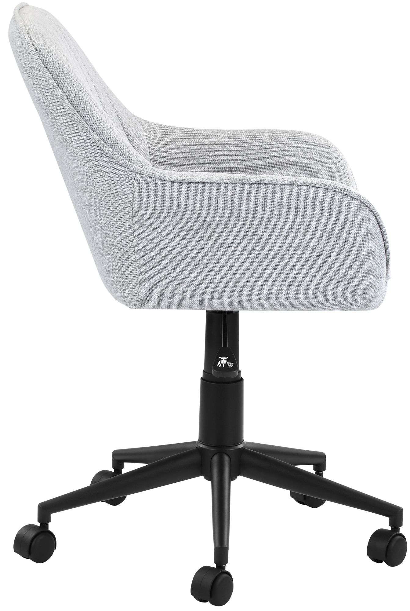 New Grey Kinsey Fabric Office Chair Milan Direct Office Chairs Ebay
