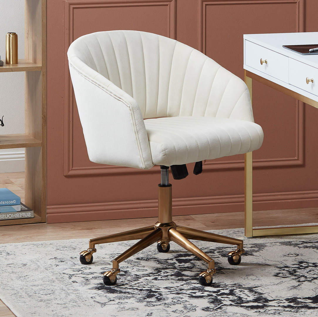 New Gatsby Velvet Home Office Chair Milan Direct