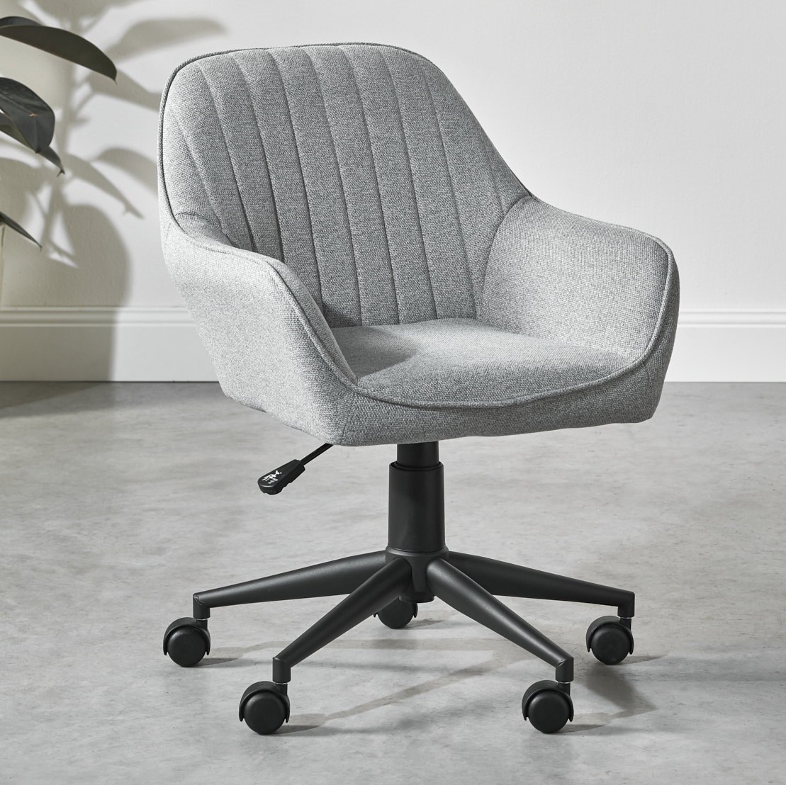 New Grey Kinsey Fabric Office Chair Milan Direct New Grey Kinsey Fabric Office Chair Milan Direct