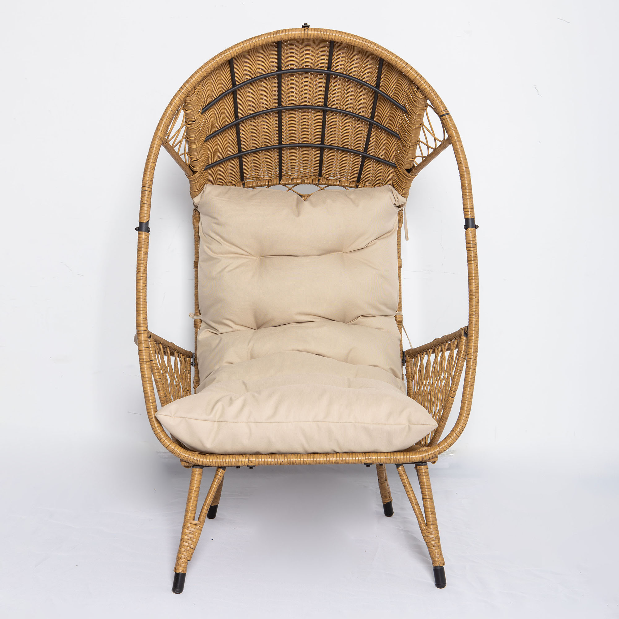 details about new bernice standing outdoor basket chair  naturally  provinicialoutdoor chairs