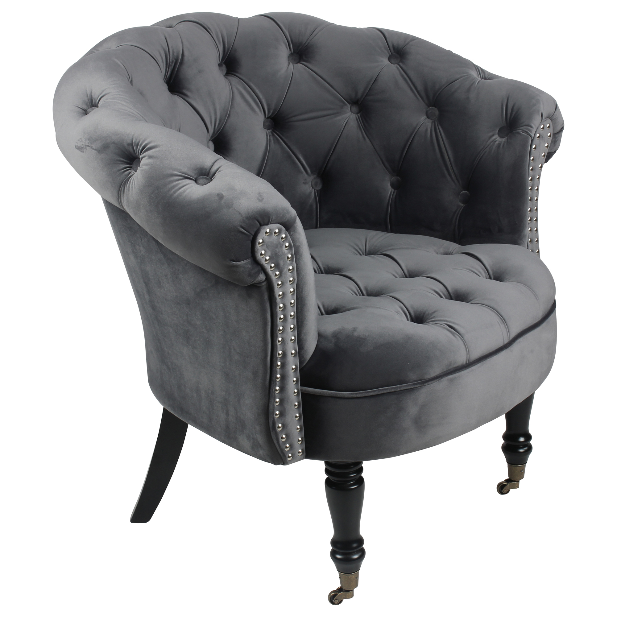 retro velvet armchair