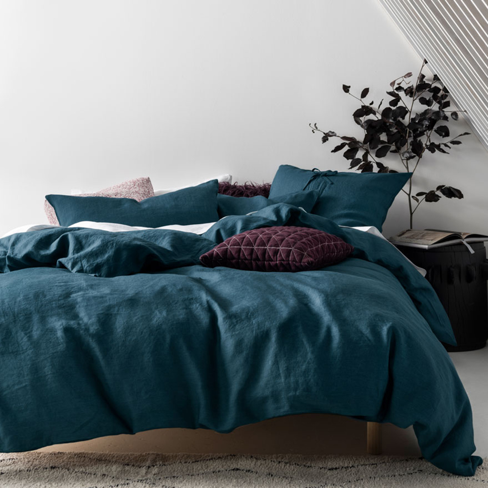 Teal Nimes Linen Quilt Cover Set Temple Webster Sku Lnho2137 Teal Nimes Linen Quilt Cover Set Is Also Sometimes Listed Under The Following Manufacturer Numbers 01700e655 01702e655 01703e655