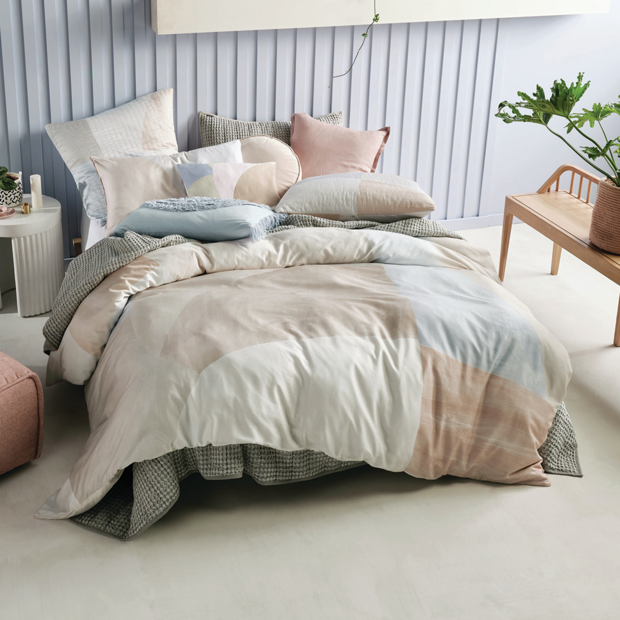 Sky Eisha Cotton Sateen Quilt Cover Set 