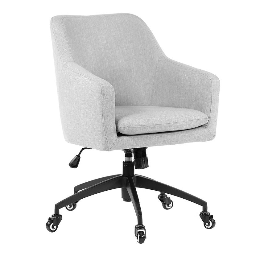 New Taupe Davis Upholstered Desk Chair Hyde Park Home Office
