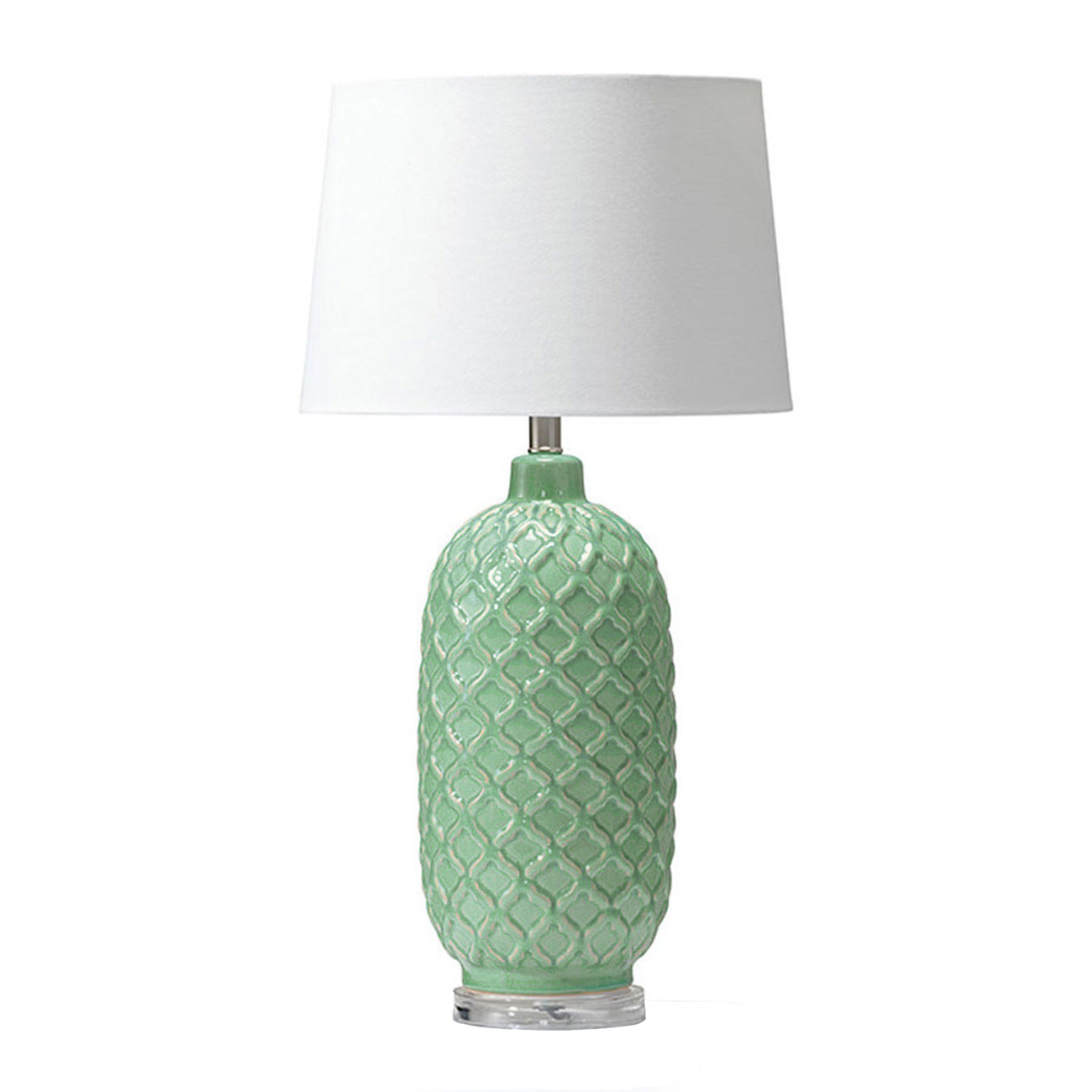 blue and green table lamps