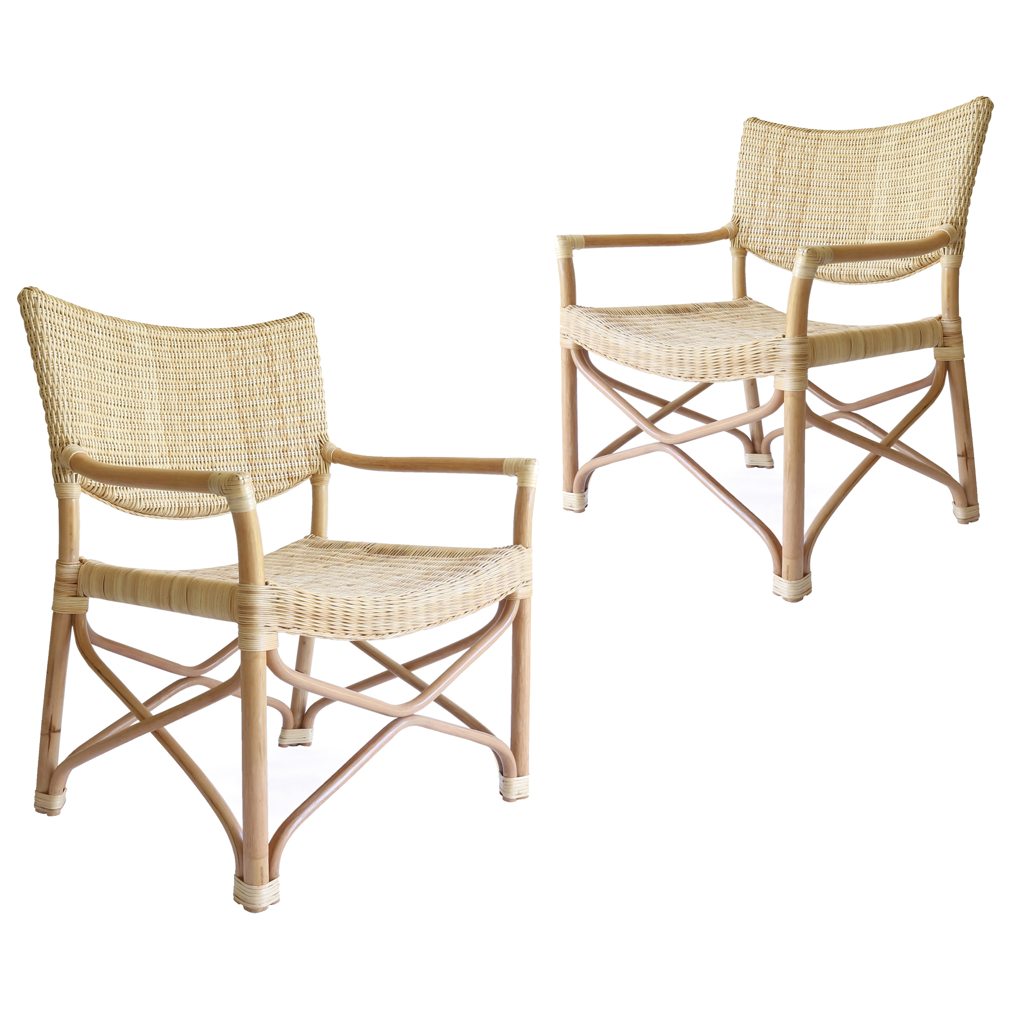 rattan directors chair