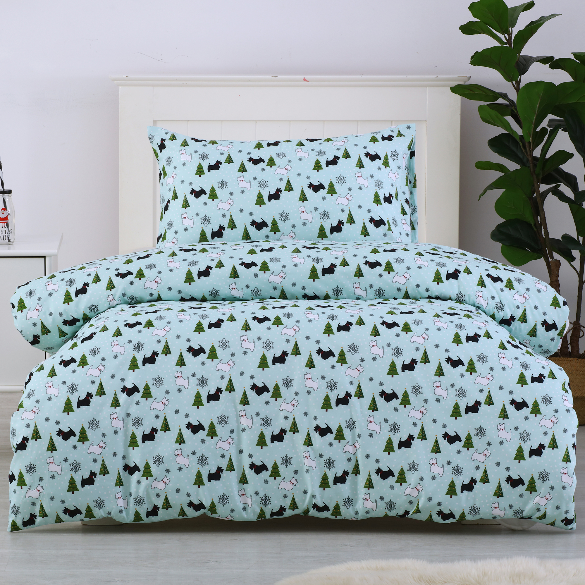 scottie dog duvet