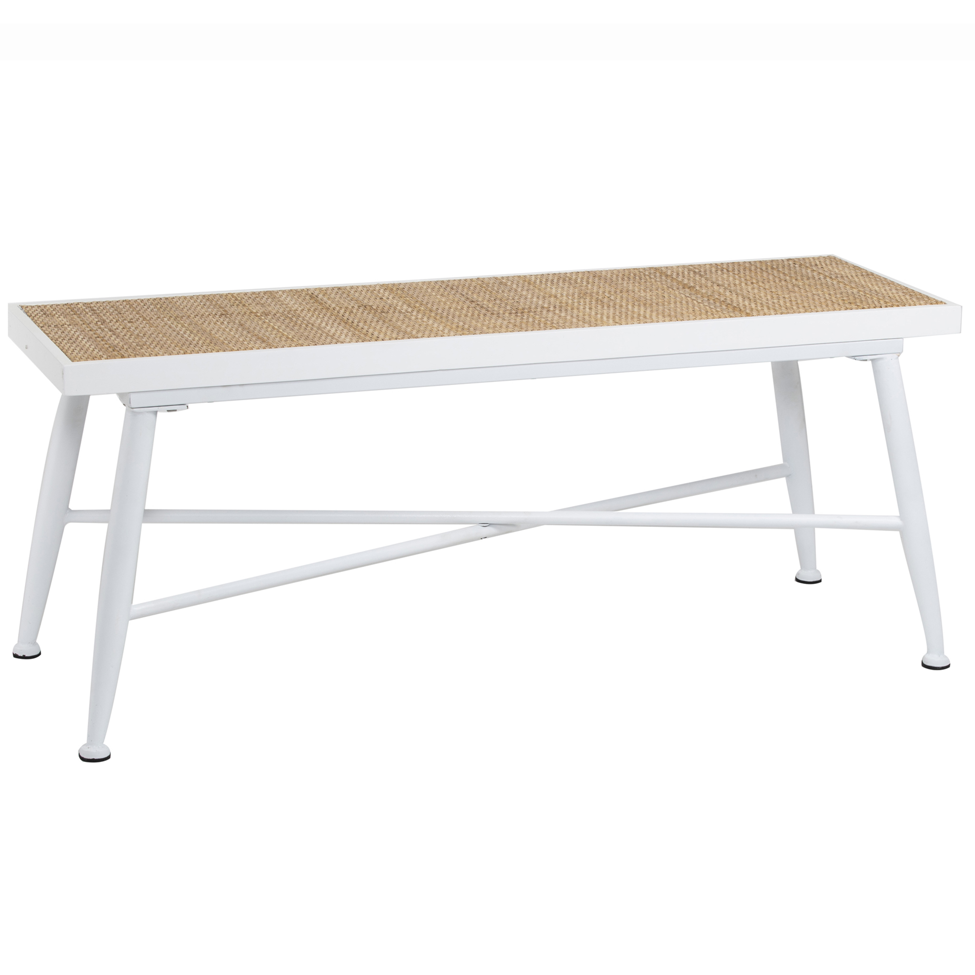 New Mullen Rattan Bench The Home Collective Dining Benches Ebay
