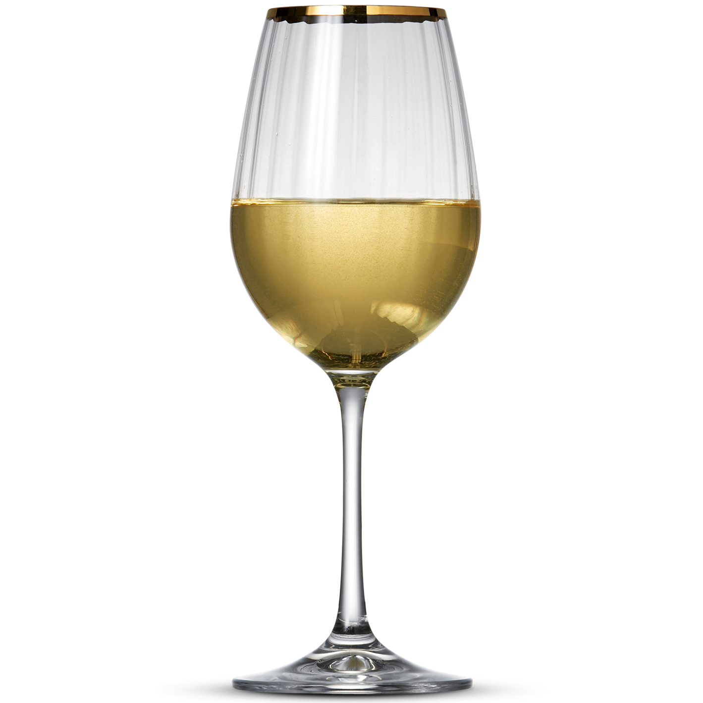 NEW Salt & Pepper Gold Rim Romance 350ml White Wine Glasses eBay