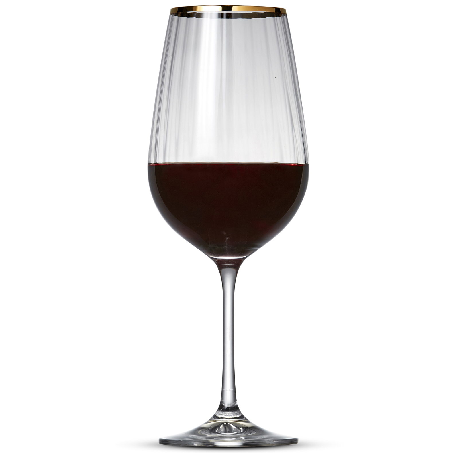 NEW Set of 6 Salt & Pepper Gold Rim Romance 550ml Red Wine Glasses eBay