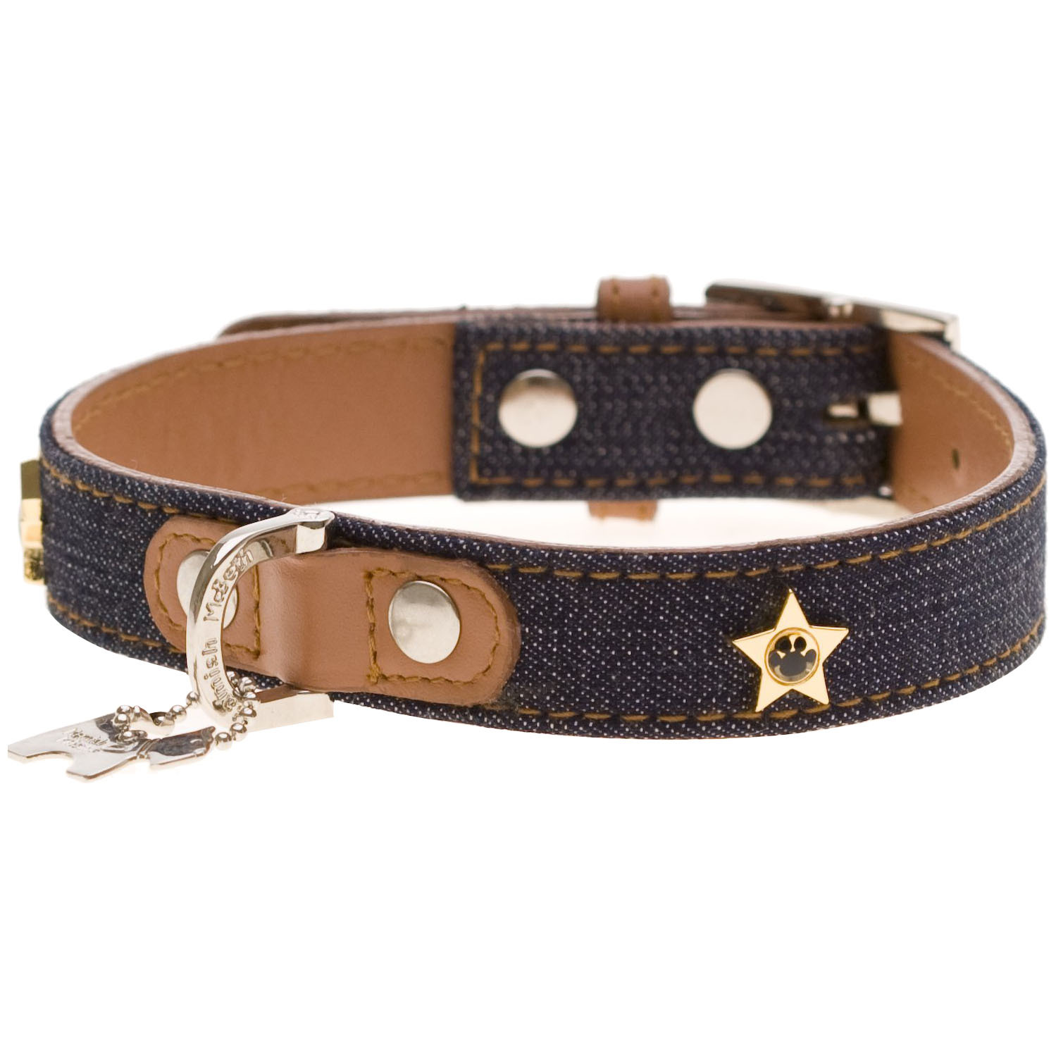 denim dog collar
