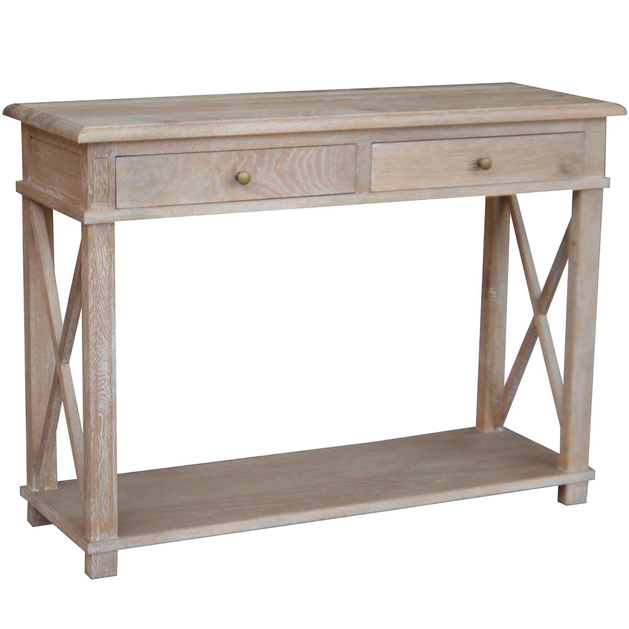 New X Brace 2 Drawer Oak Console Table S G Furniture Details About New X Brace 2 Drawer Oak Console Table S G Furniture Tables