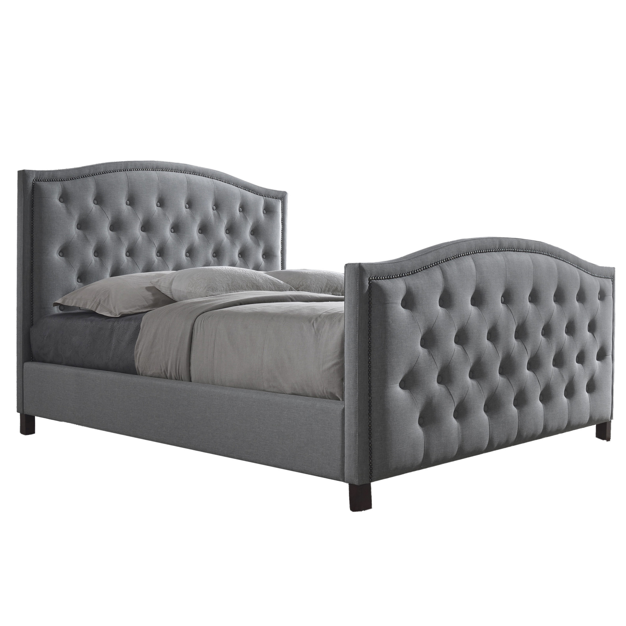 Light Grey Luxury Aurora Queen Bed Frame Mattress Temple Webster Sku Iqfu1016 Light Grey Luxury Aurora Queen Bed Frame Mattress Is Also Sometimes Listed Under The Following Manufacturer Numbers Kfcf8535ba9801l