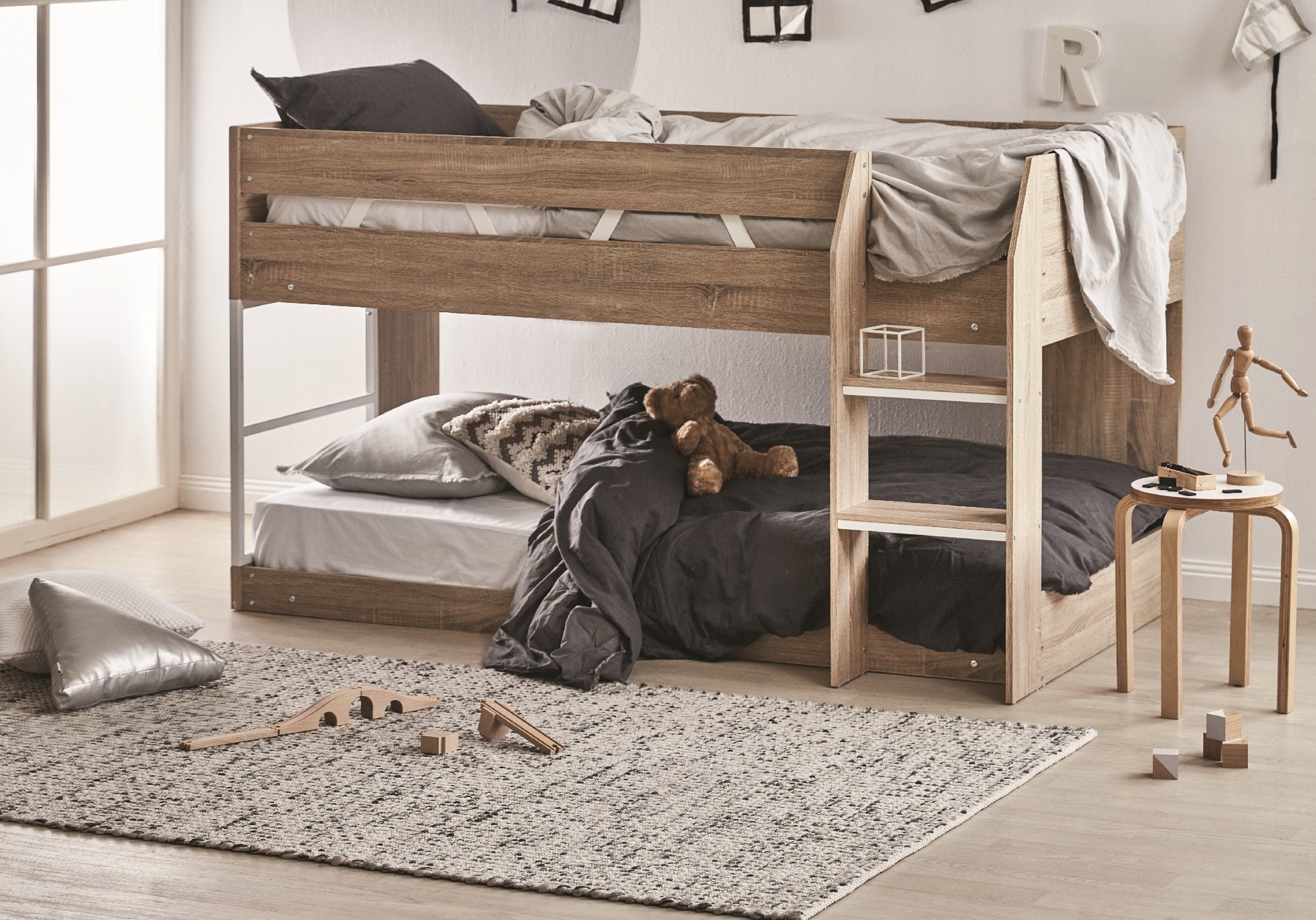 NEW Oak Grace Low Line Single Bunk Bed VIC Furniture,Bunk Beds eBay