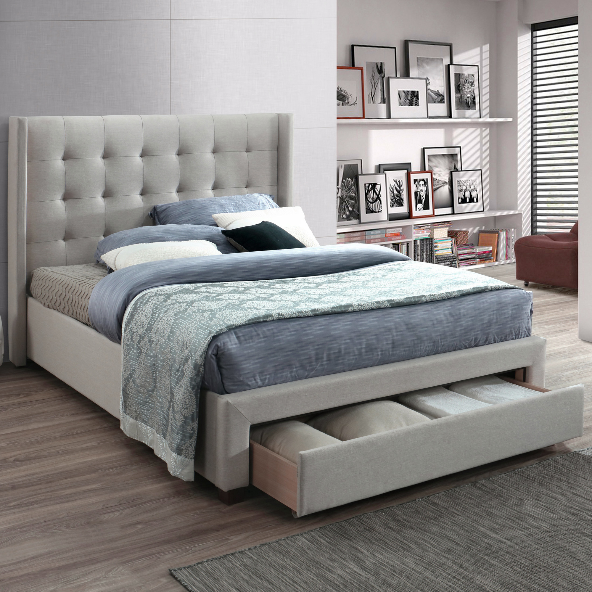NEW Atlanta Queen Bed with Storage - VIC Furniture,Beds | eBay