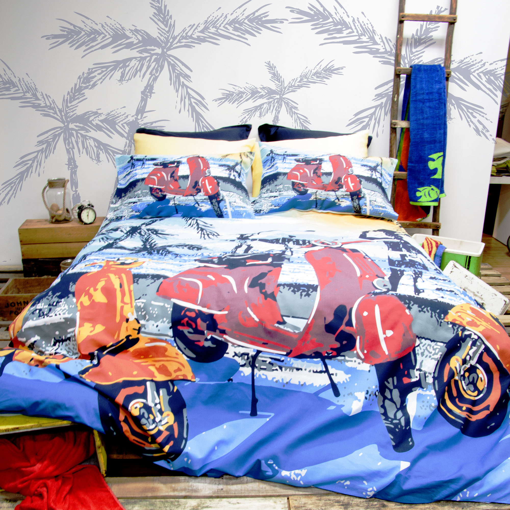 Blue Retro Scooter Quilt Cover Set Temple Webster Sku Reth1034 Blue Retro Scooter Quilt Cover Set Is Also Sometimes Listed Under The Following Manufacturer Numbers Qs3819bludb Qs3819blukb Qs3819bluqb