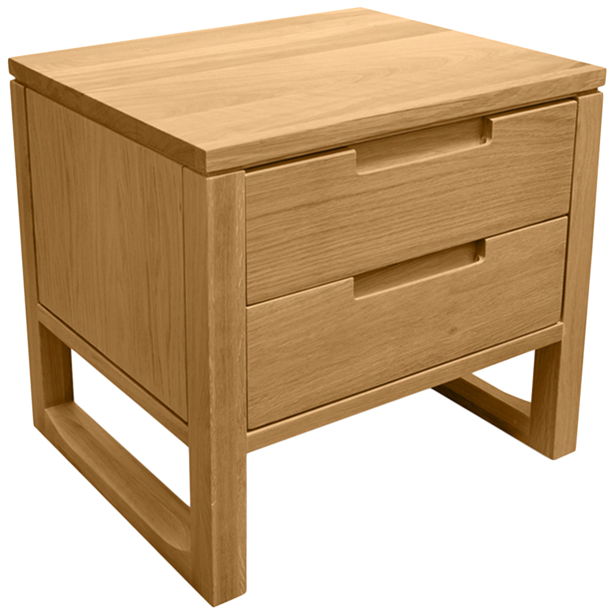 oak side table with drawer