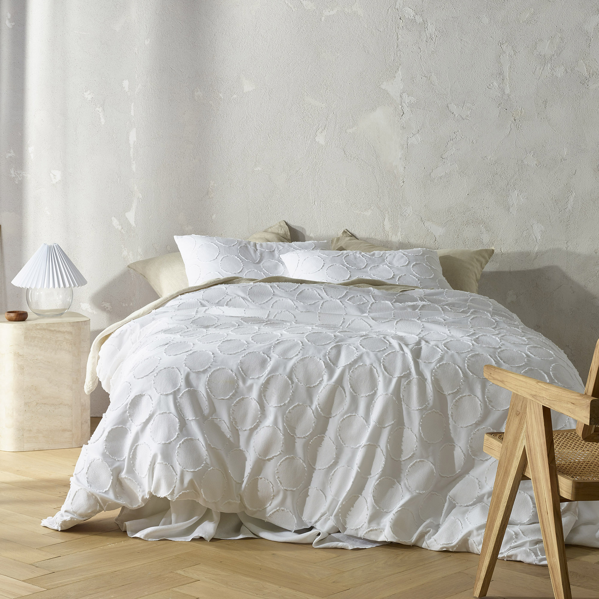 white cotton single quilt cover