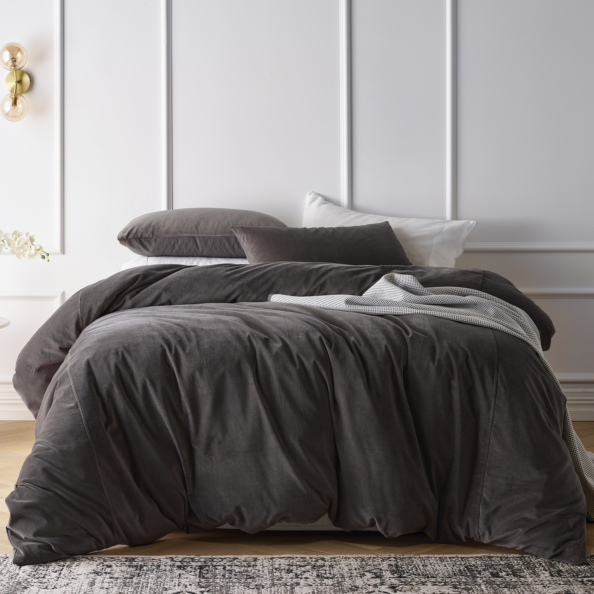 grid duvet cover double