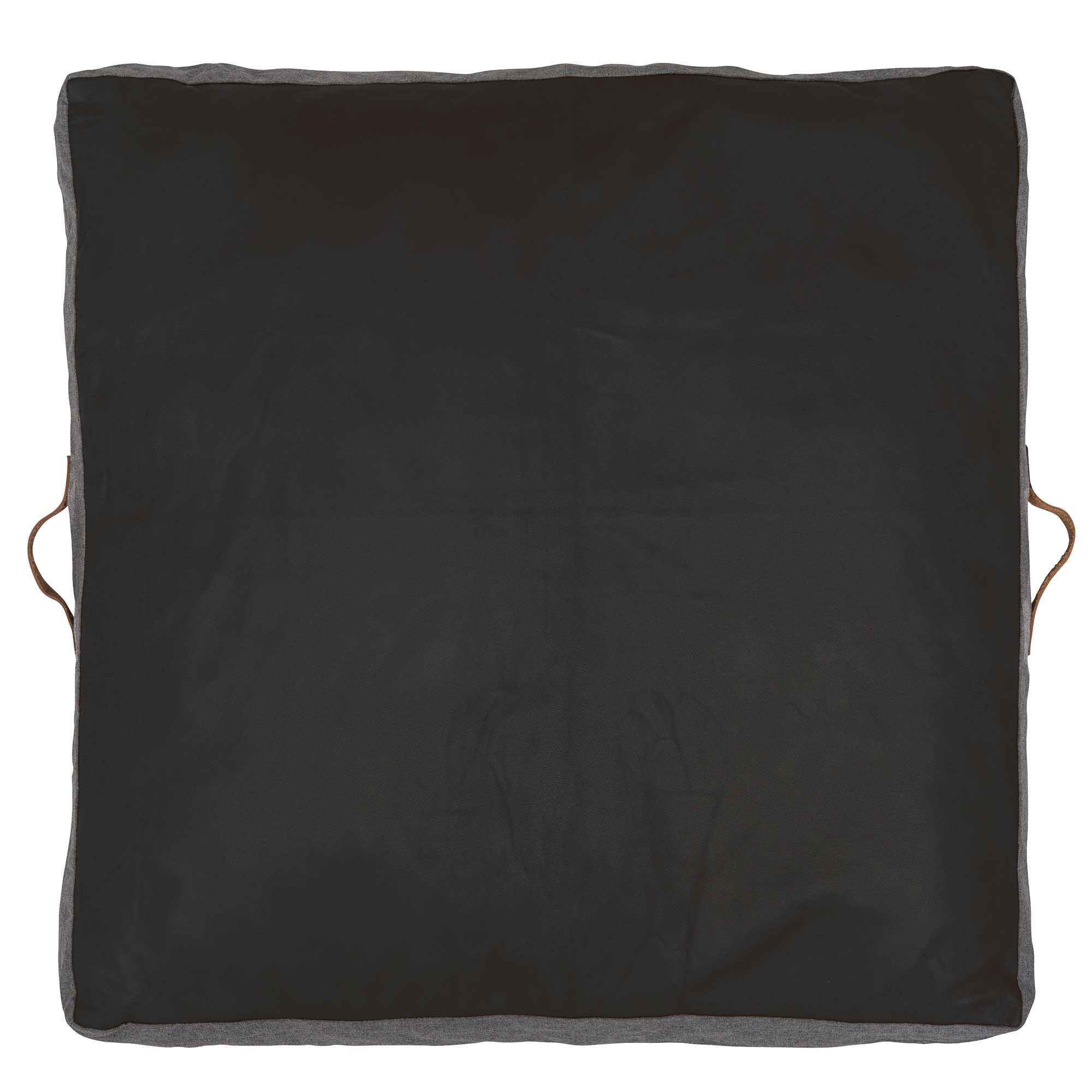 Square Leather Floor Cushion Temple, Leather Floor Cushions Large