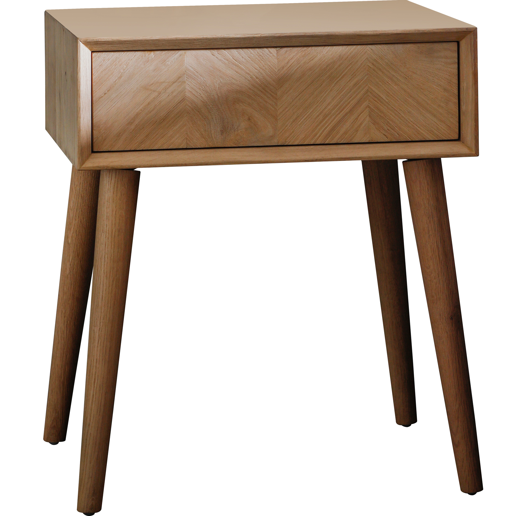Bella Casa Manny European Oak Side Table With 1 Drawer Reviews