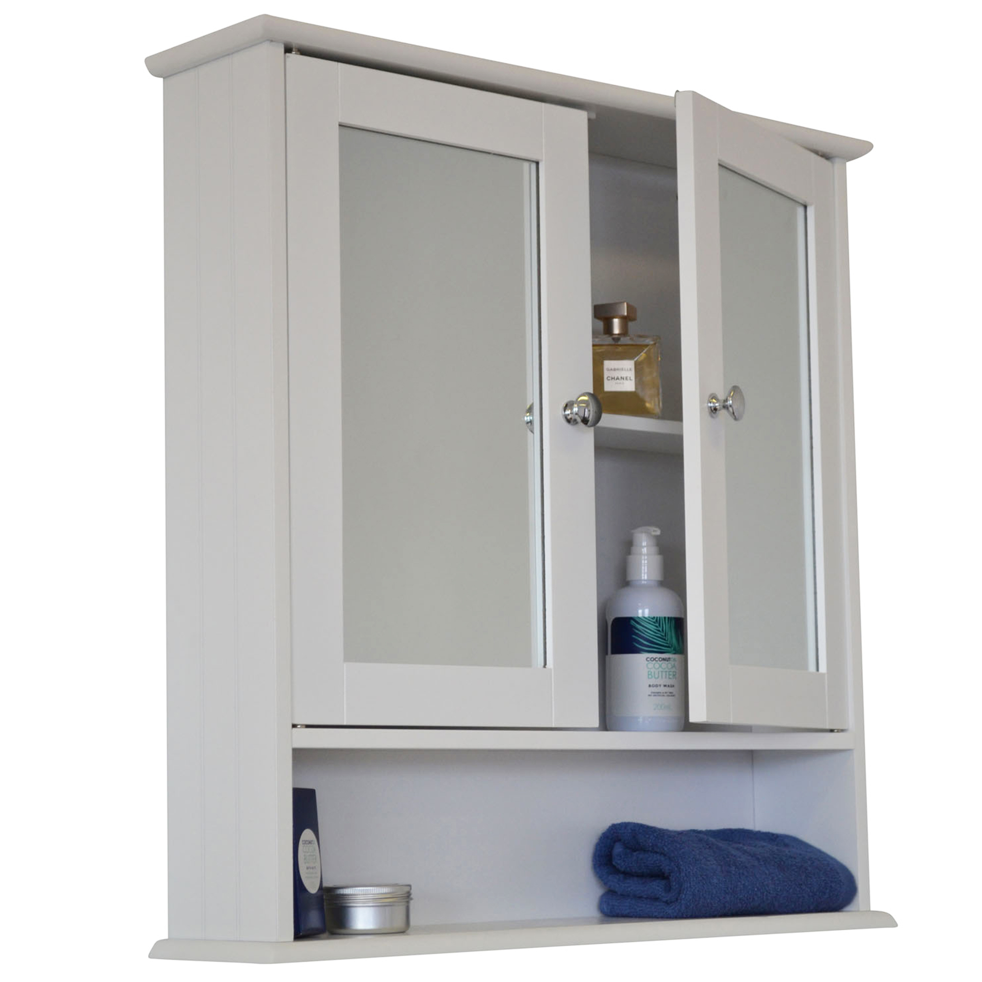 In Home Furniture Style Odessa Mirrored Double Door Bathroom