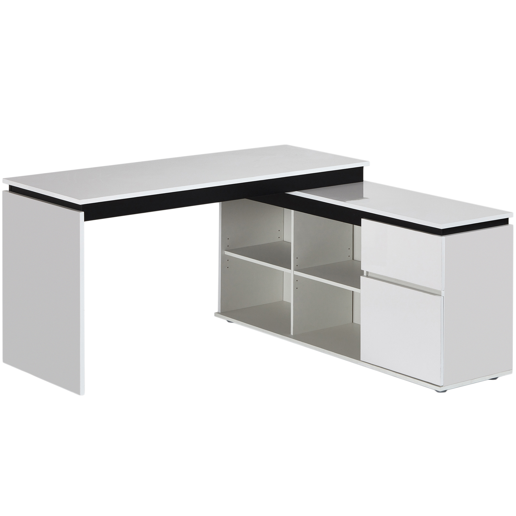 In Home Furniture Style Milano High Gloss Executive Desk Reviews