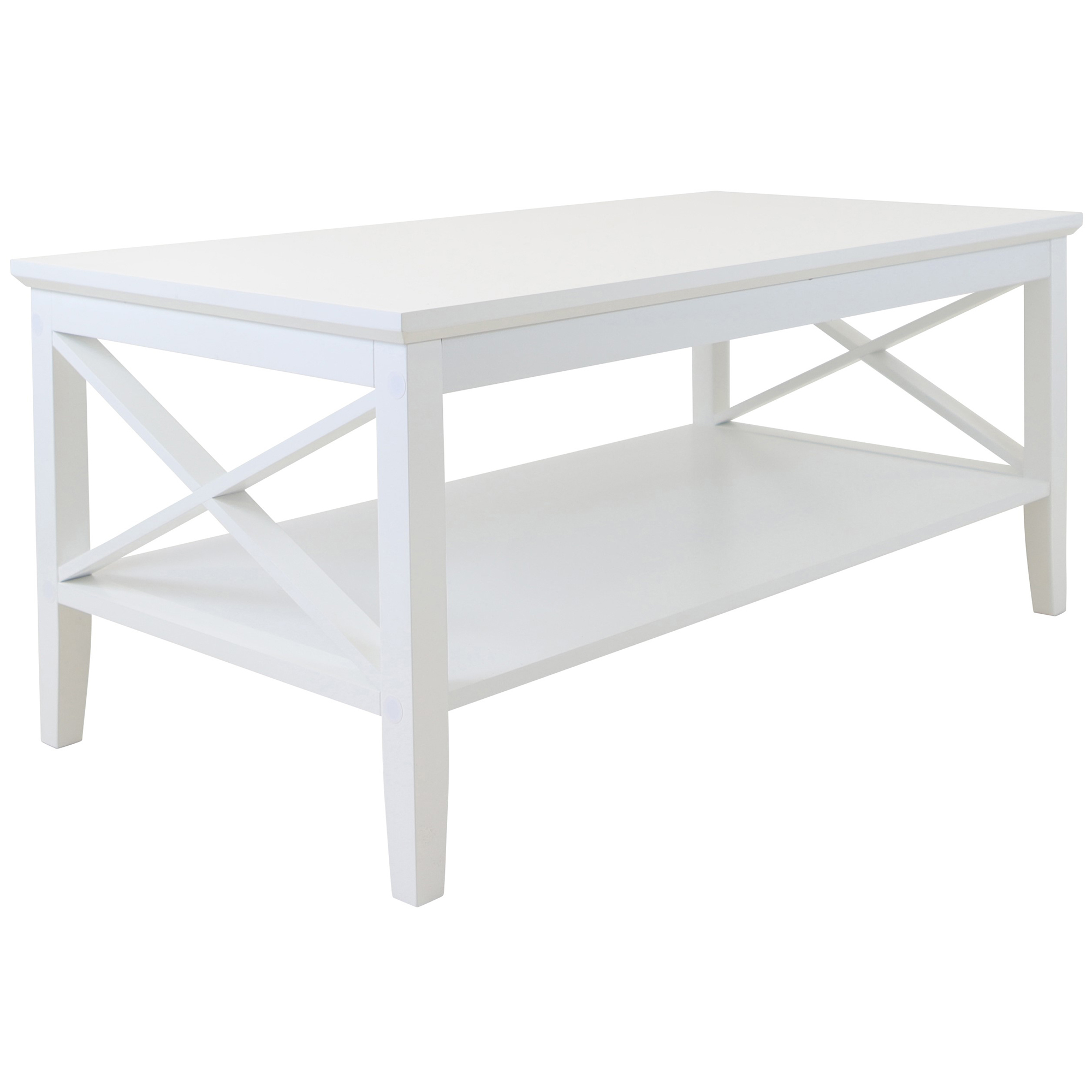 NEW White Long Island Rectangular Coffee Table eBay