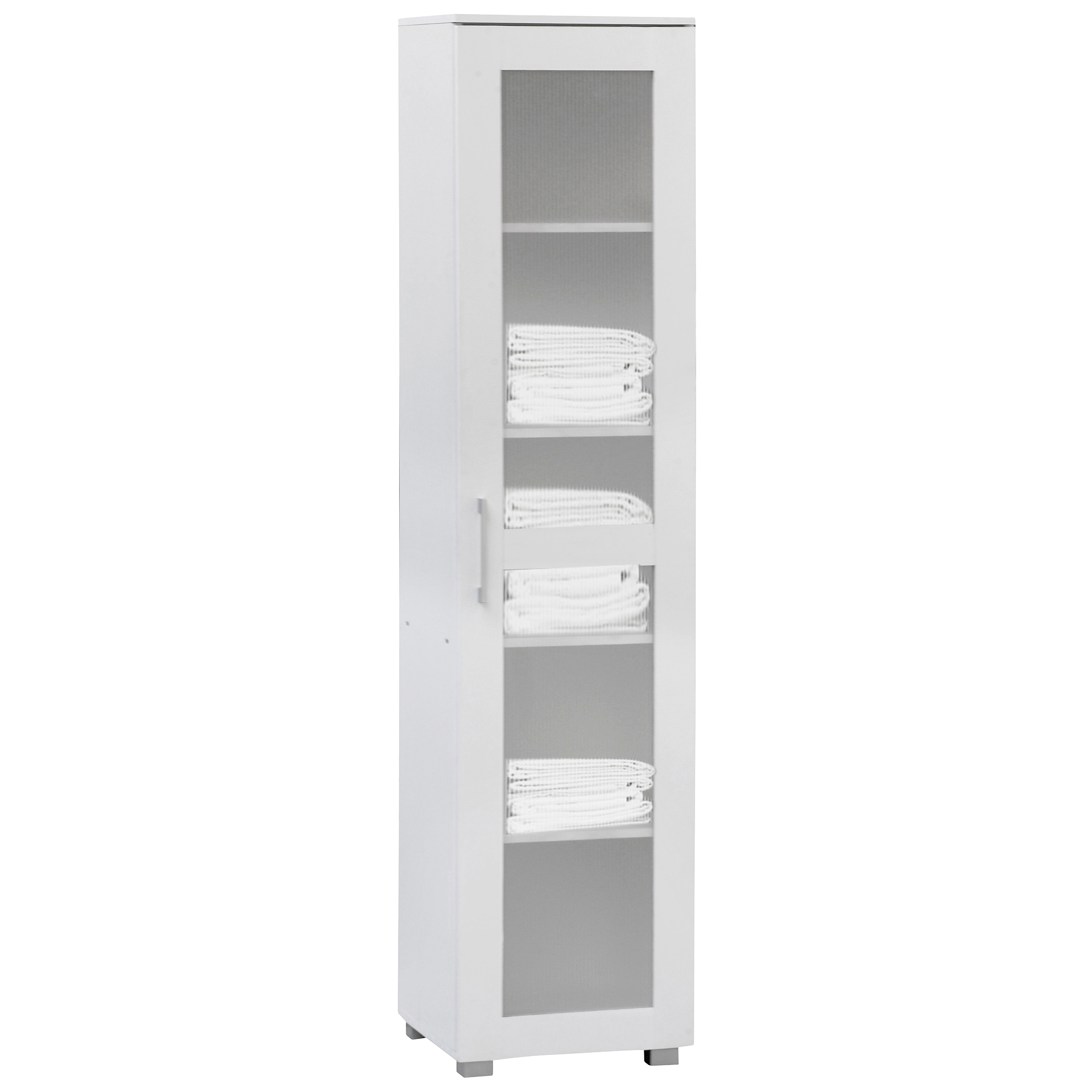 In Home Furniture Style White Aspen Single Door Tall Cupboard | Temple &  Webster