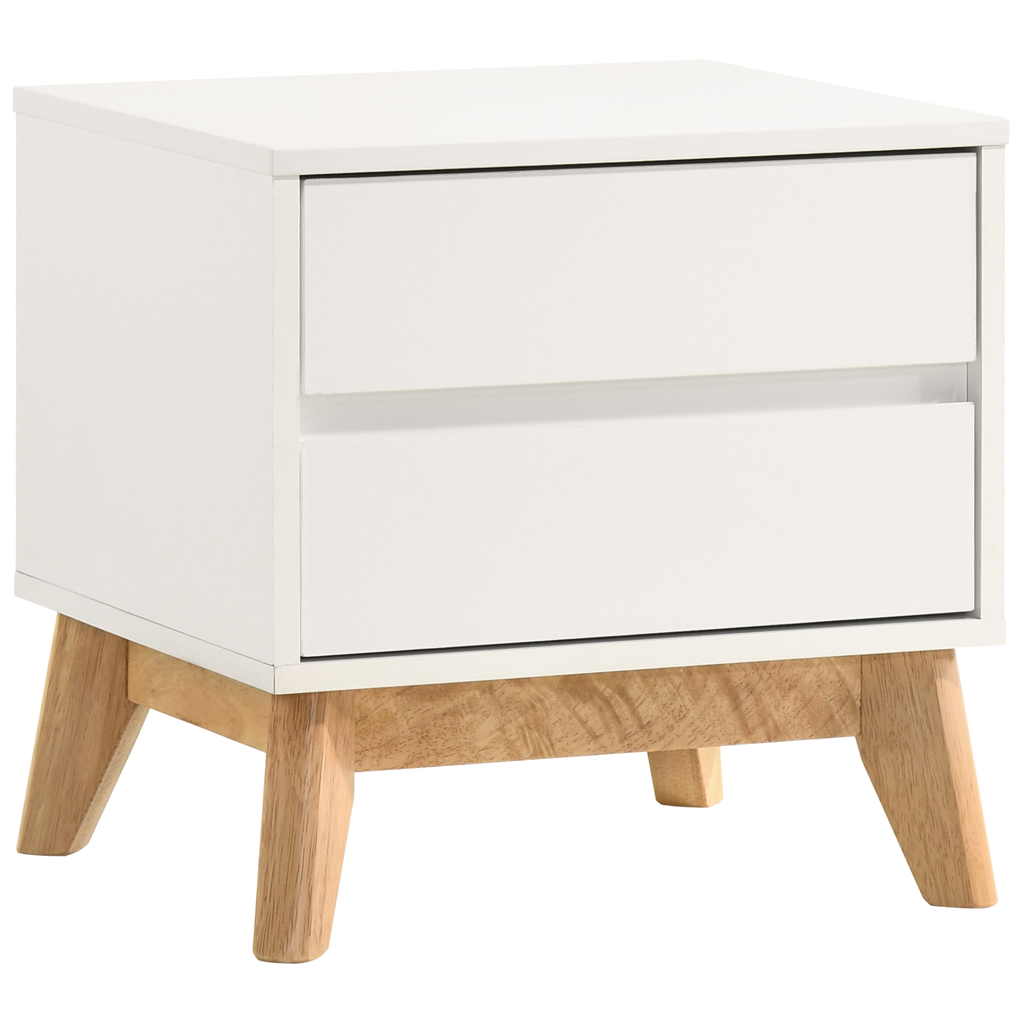 Kodu White Anderson 2 Drawer Bedside Table Reviews Temple Webster