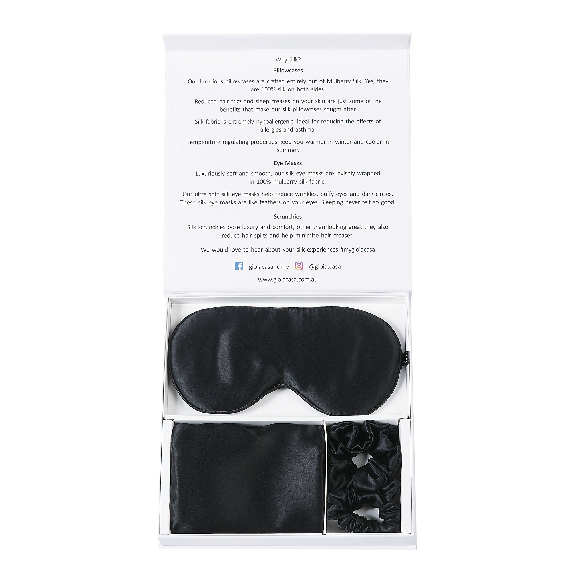 silk pillowcase gift set