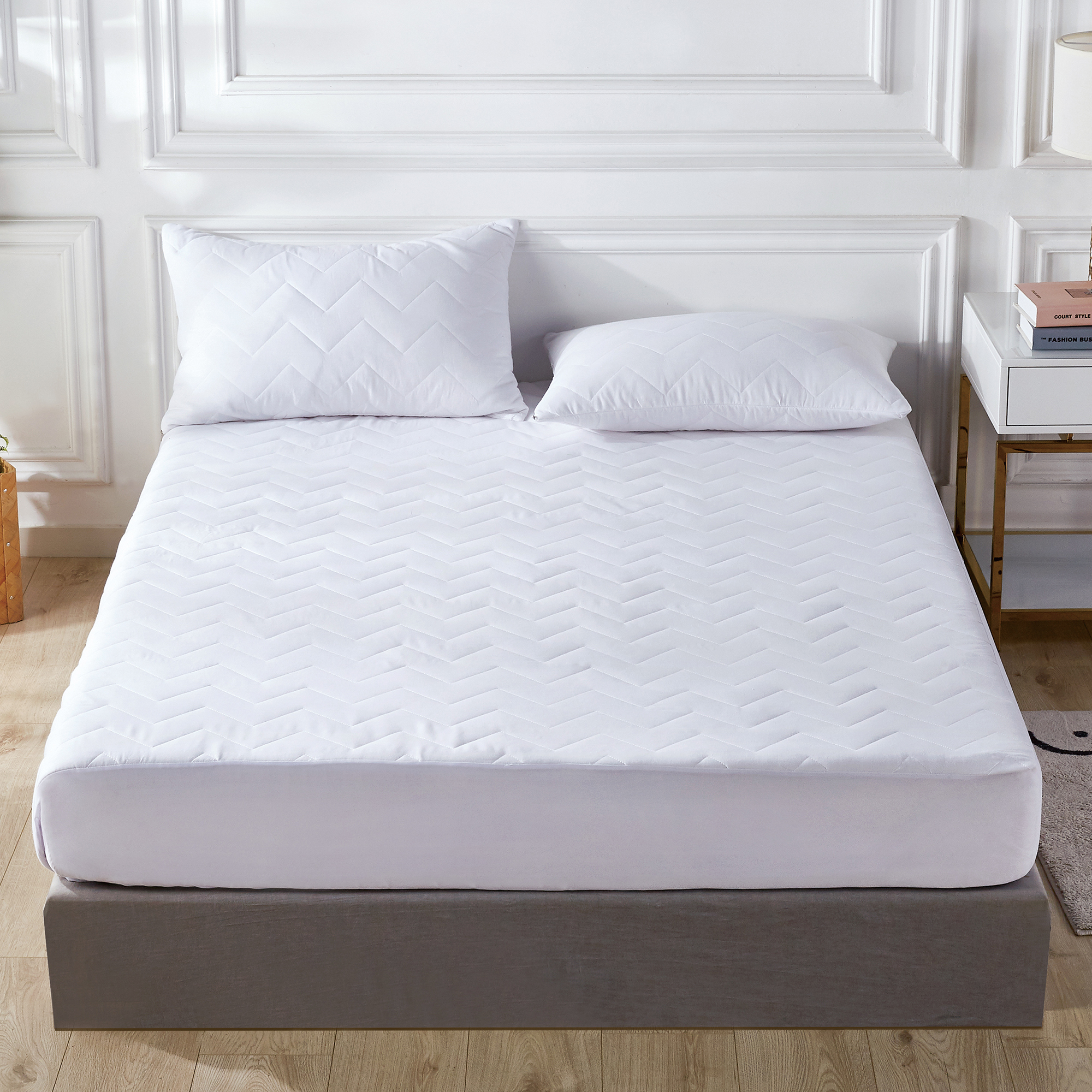 quilted cotton mattress pad