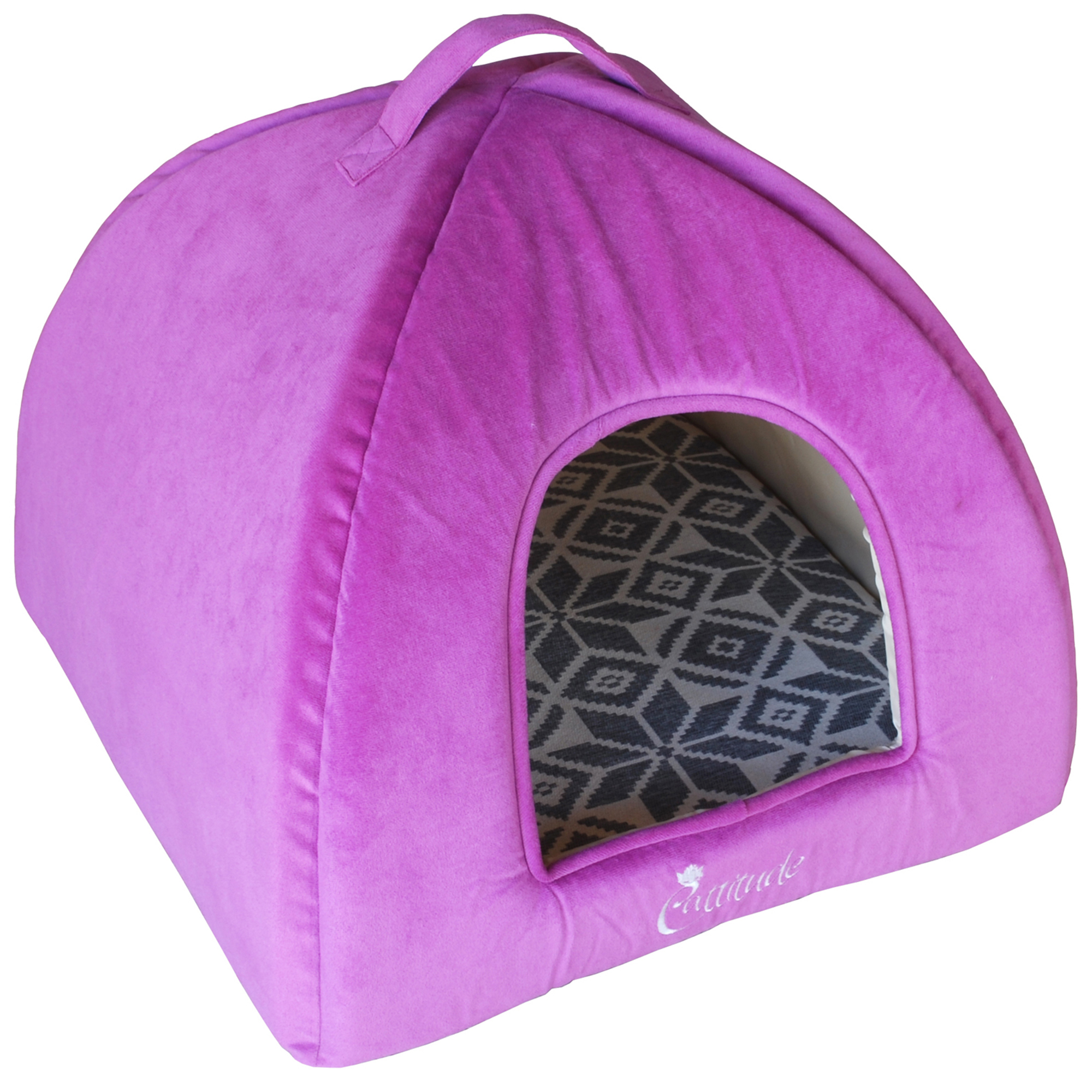 NEW Velvet Igloo Cat Bed Cattitude,Pet Beds & Blankets eBay