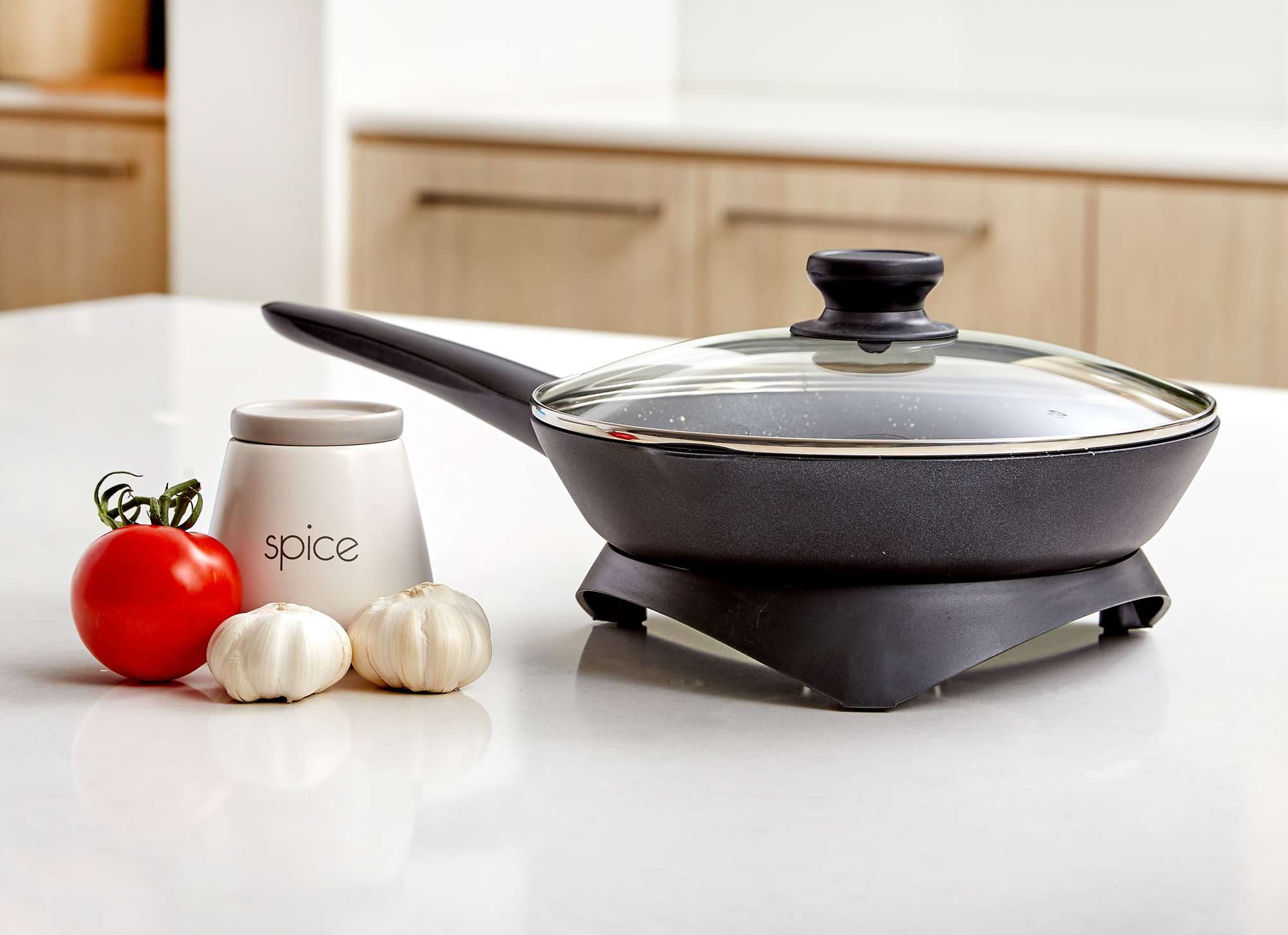 NEW Black Electric Fry Pan Skillet 9338620007927 eBay