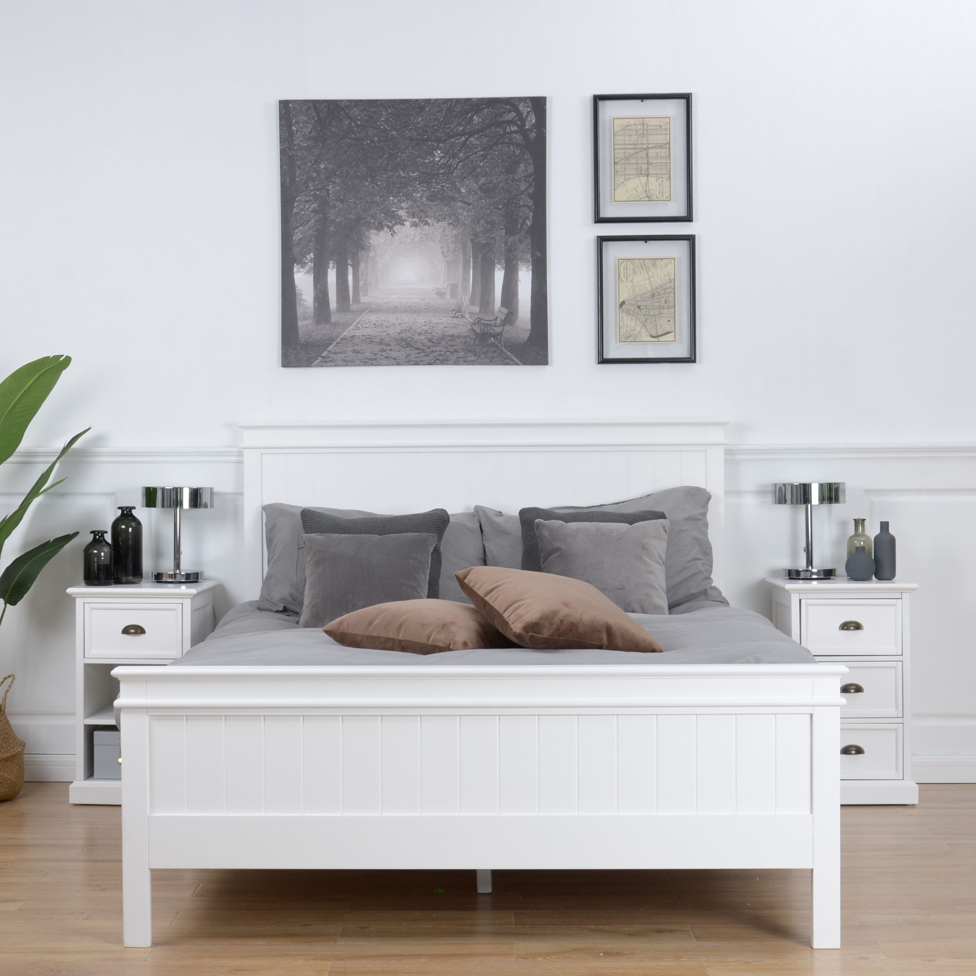 NEW White Hamptons Queen Bed Temple & Webster,Beds eBay