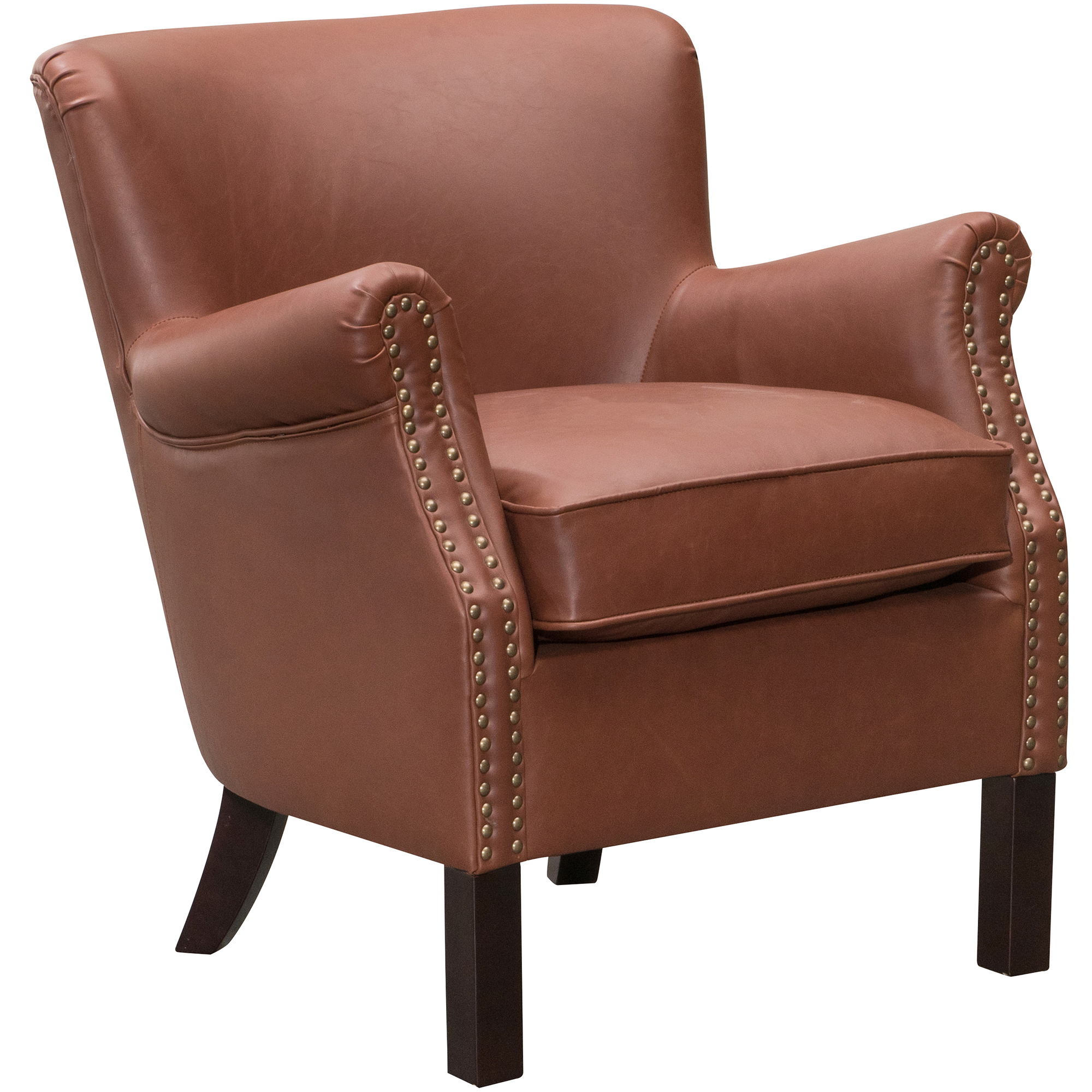 NEW Vintage-Style Tyler Faux Leather Arm Chair - Temple & Webster