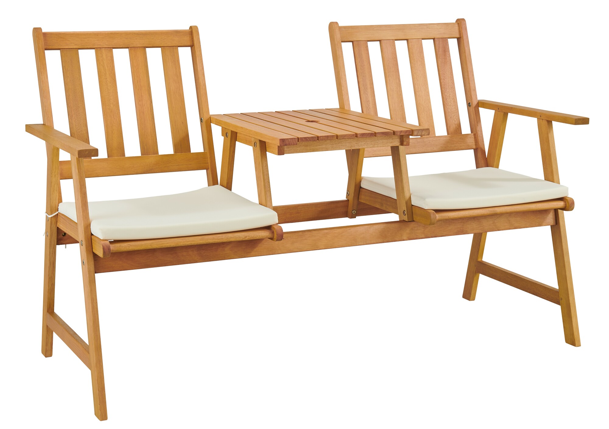 Temple Webster Belize Wooden Outdoor Jack Jill Bench Reviews