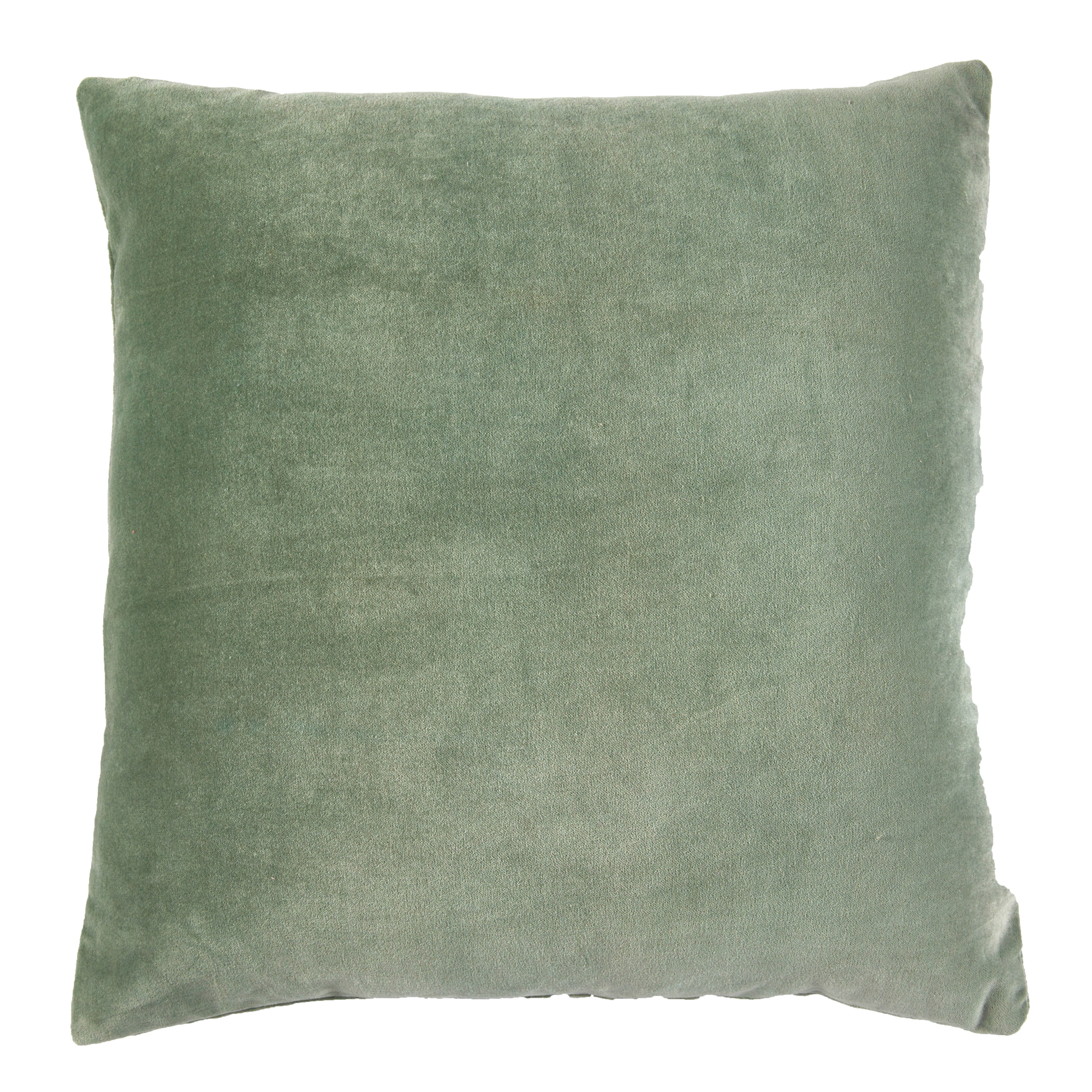 sage green velvet pillow