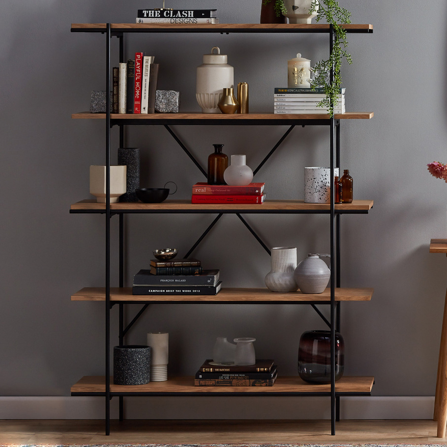 Featured image of post Industrial Wall Shelves Australia / Artiss display shelves rustic bookshelf industrial diy pipe shelf wall brackets.