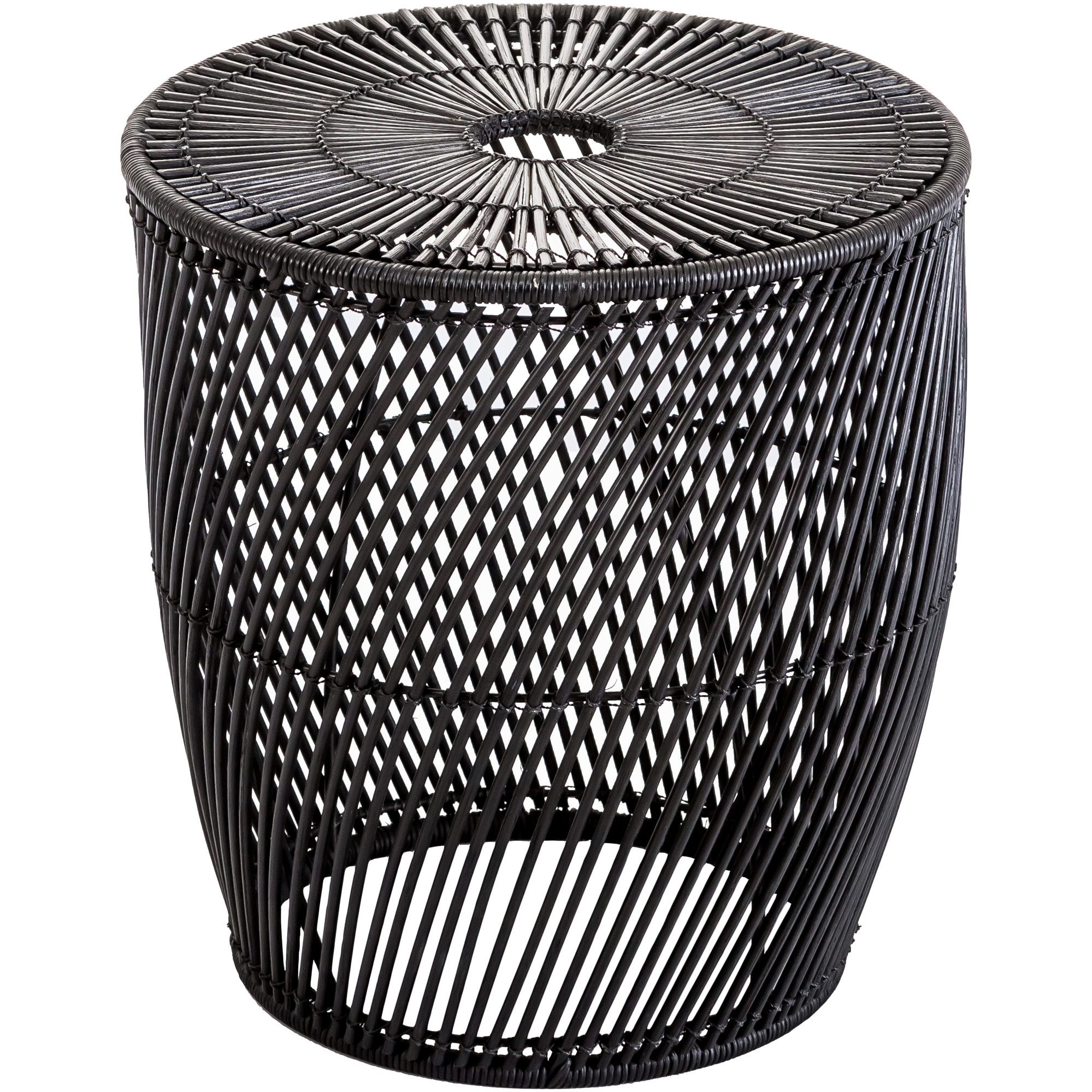 Temple Webster Black Dylan Wicker Side Table Reviews