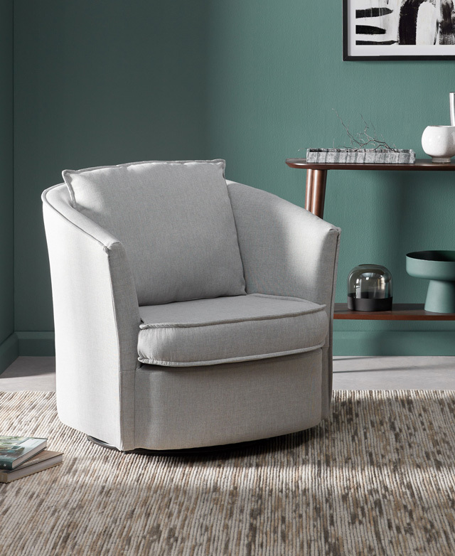 next grey swivel chair