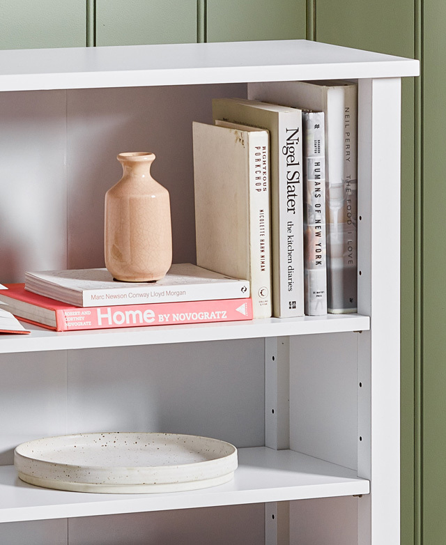 Core Living Glacier 4 Tier Bookcase Temple & ster