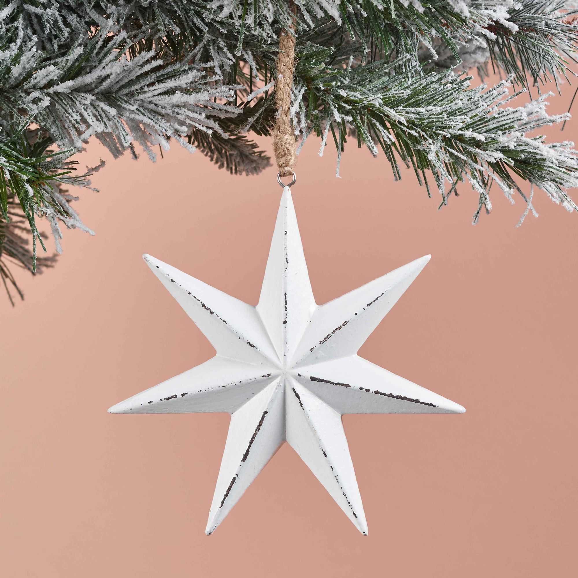 Pottsville Christmas Tree Lighting 2022 Temple & Webster White Star Hanging Ornaments