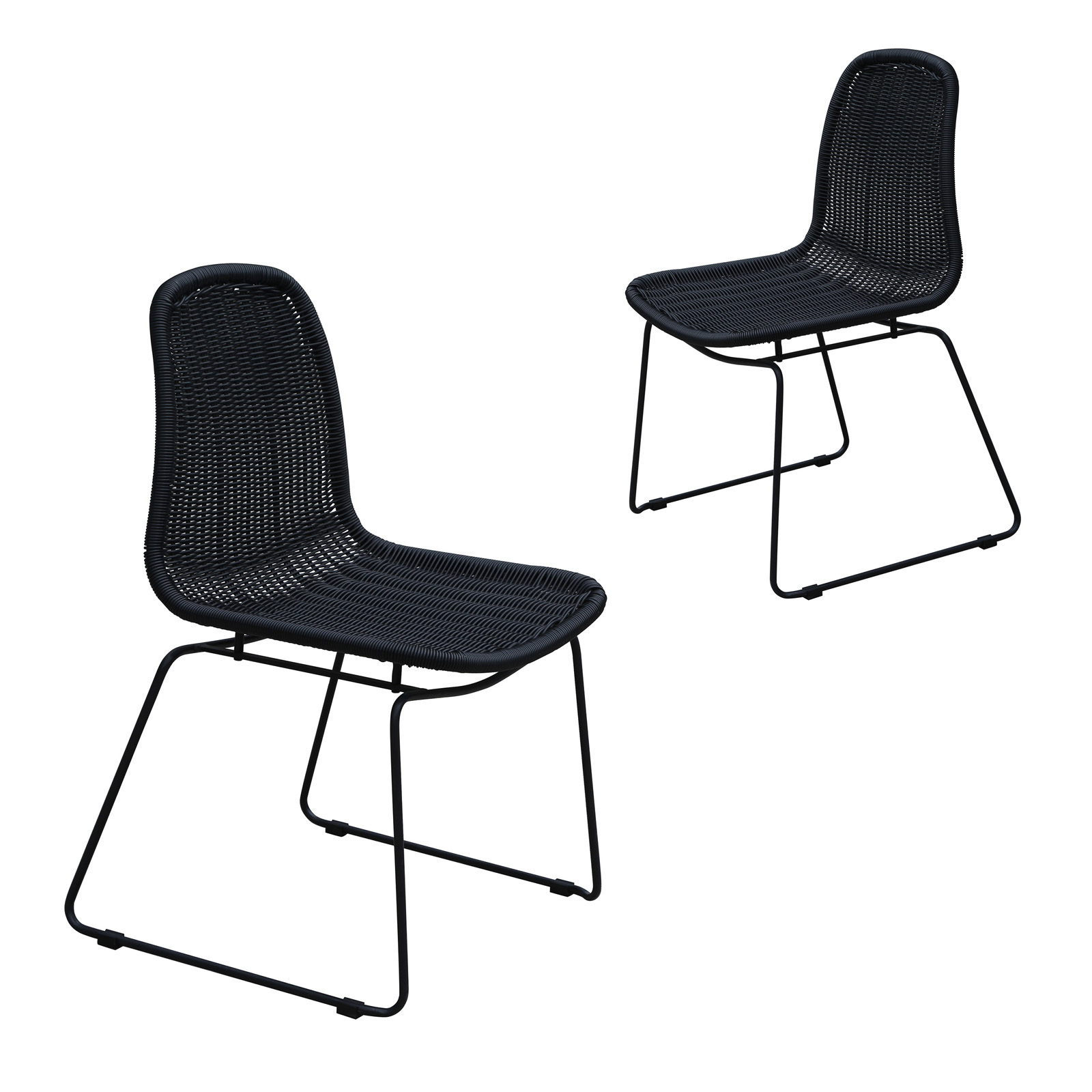 black outdoor cafe chairs