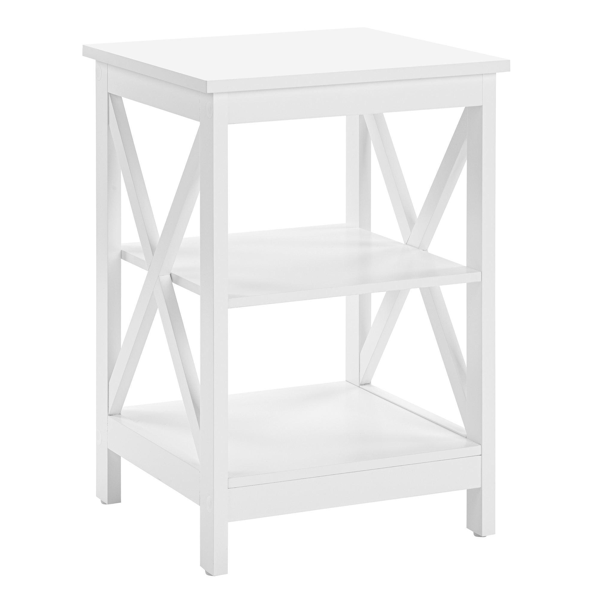 oxford white storage console table