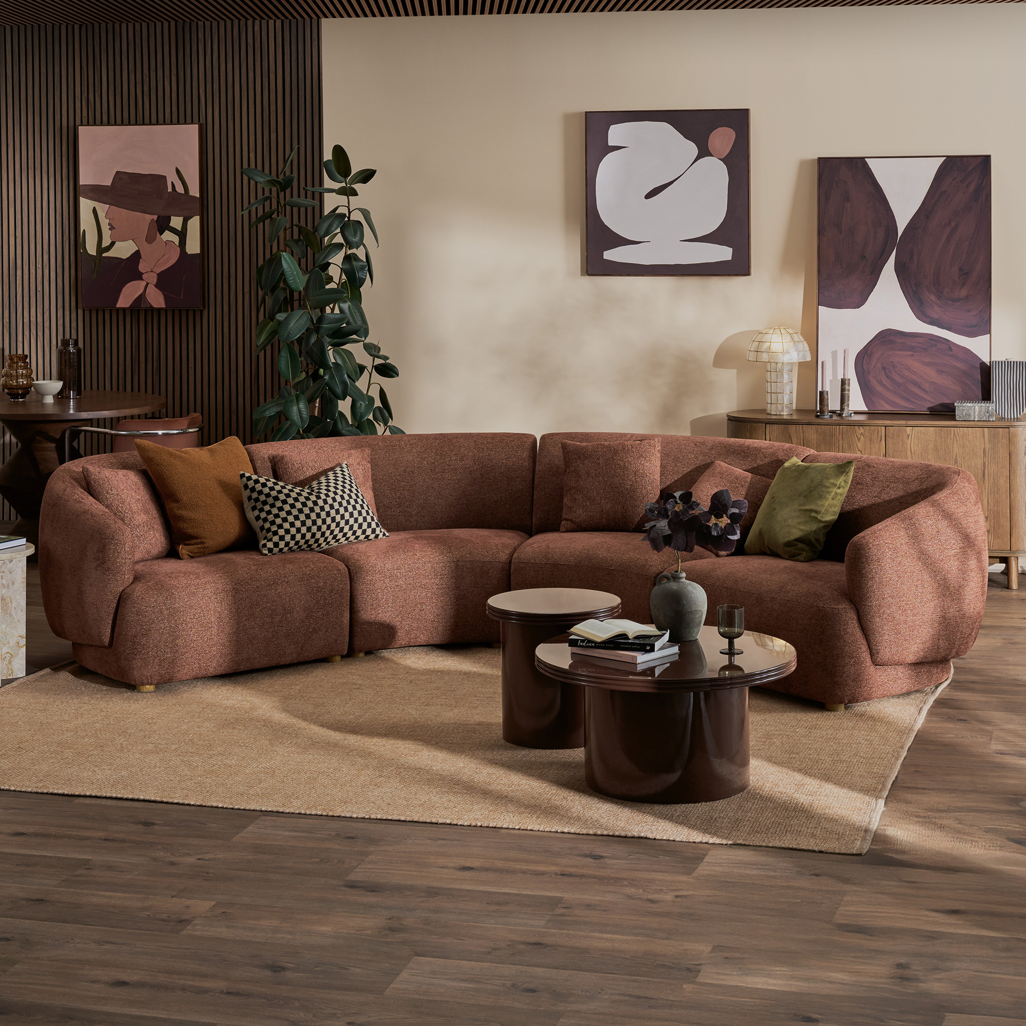 Crescent 5 Seater Modular Sofa
