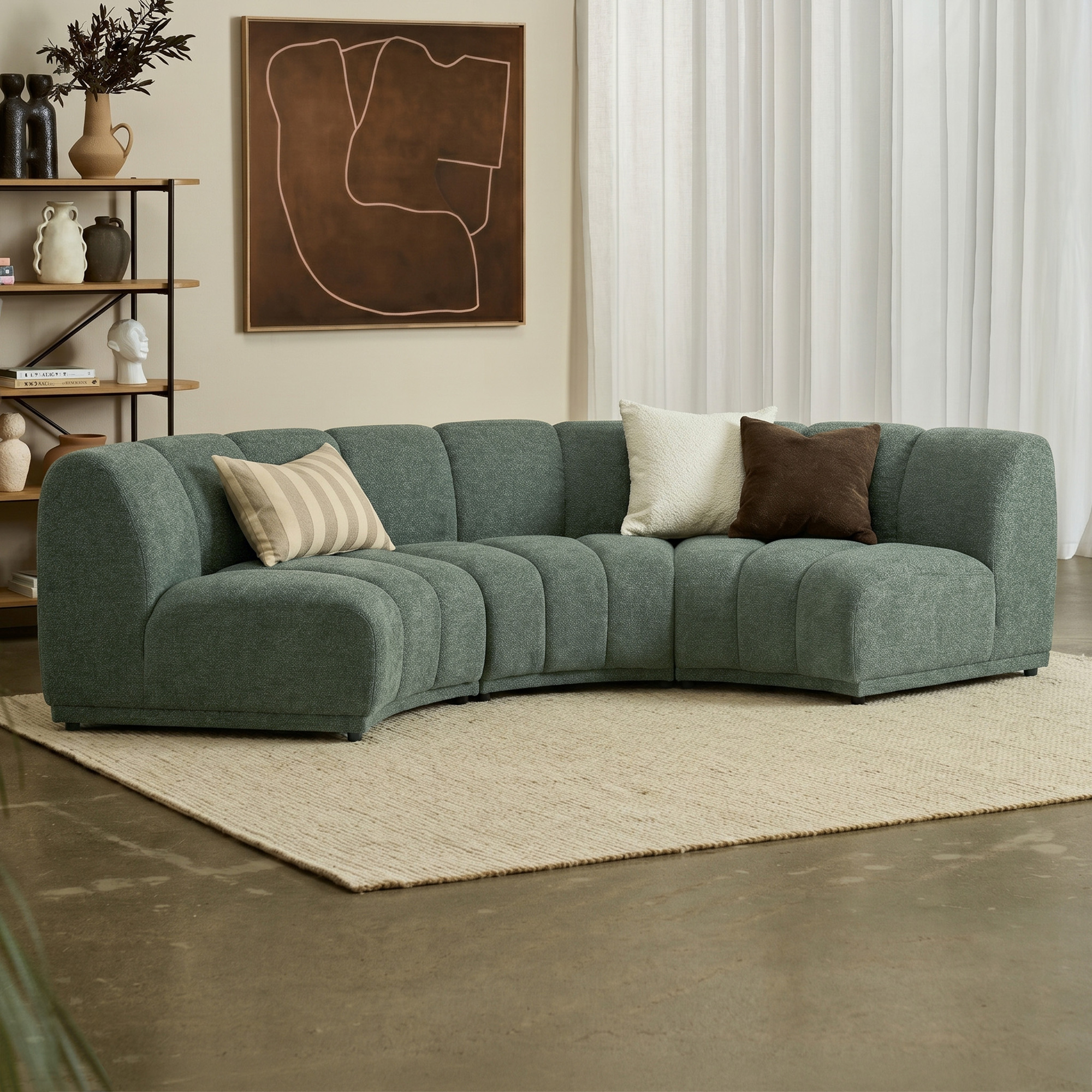 Arco Curved 4 Seater Modular Sofa