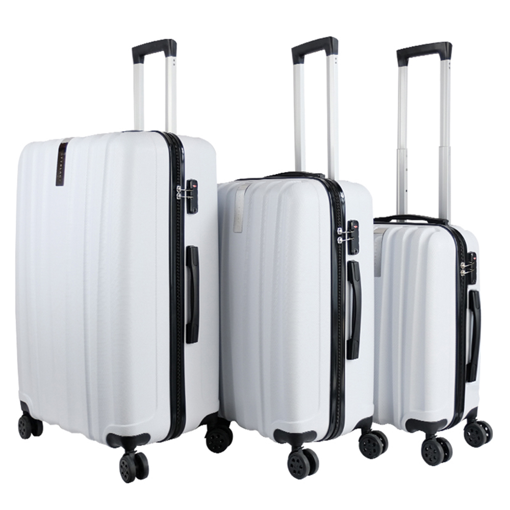 flylite white suitcase