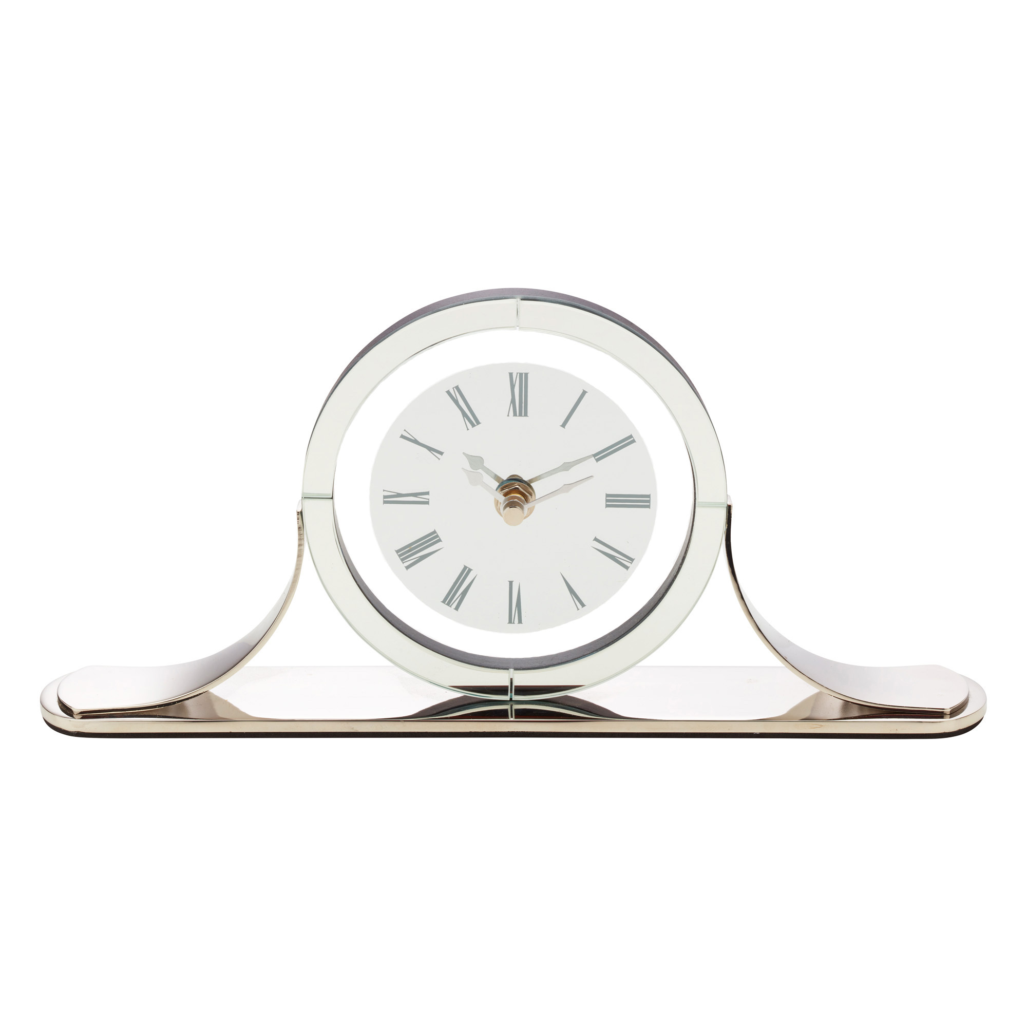 OneSixEightLondon Hamptons Glass Mantel Clock | Temple & Webster