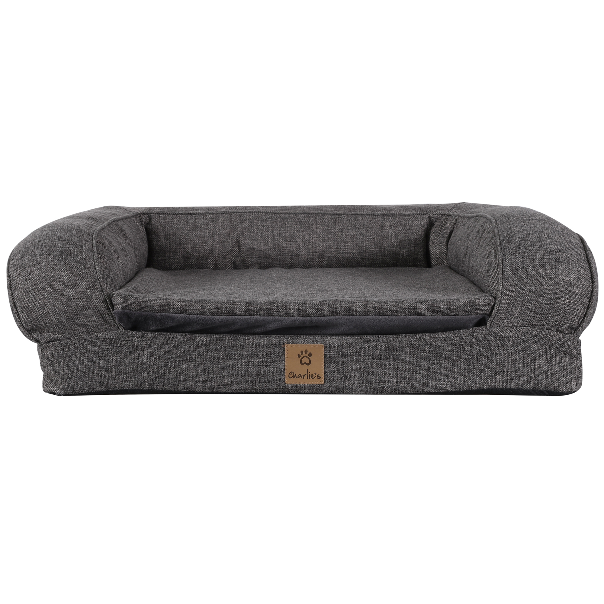 grey pet sofa